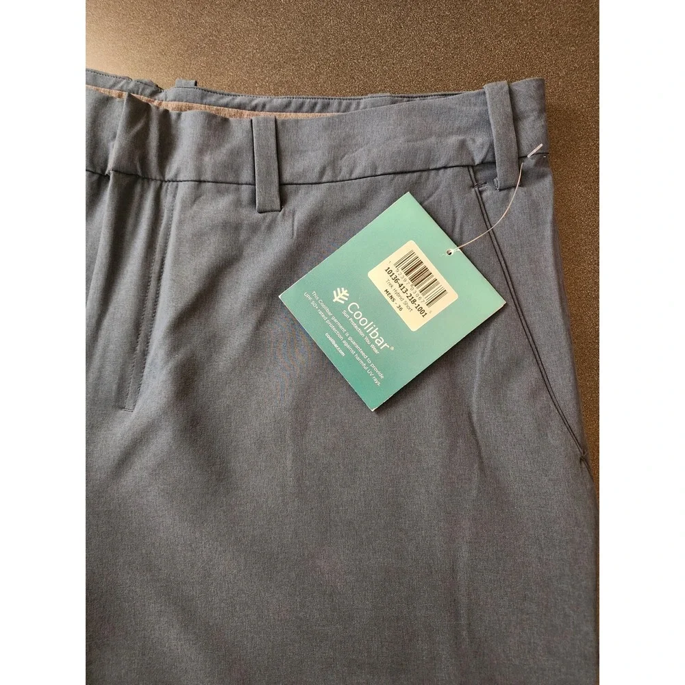 NWT Coolibar Mens 36 Shorts UPF 50+ Sun Protection Technical Utility Pockets New